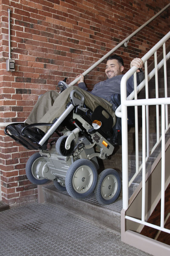 iBOT in dynamically balancing while traversing stairs iBOT in dynamically balancing while traversing stairs