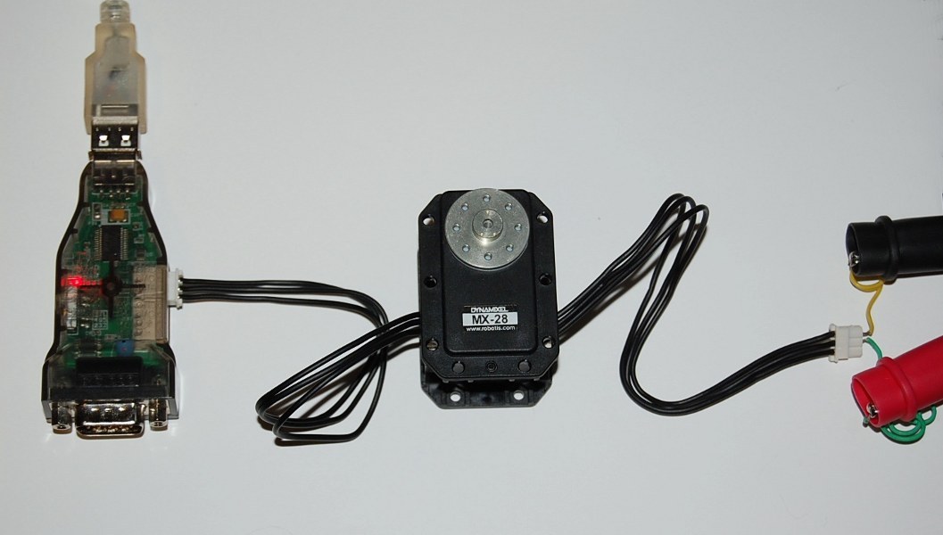 USB2Dynamixel Setup with MX-28 Robotis Dynamixel Servo USB2Dynamixel Setup with MX-28 Robotis Dynamixel Servo