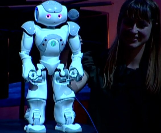 Nao Robot Performing Comedy