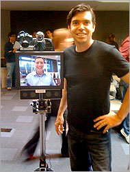 Texai Robots attending the Willow Garage Press Conference Texai Robots attending the Willow Garage Press Conference